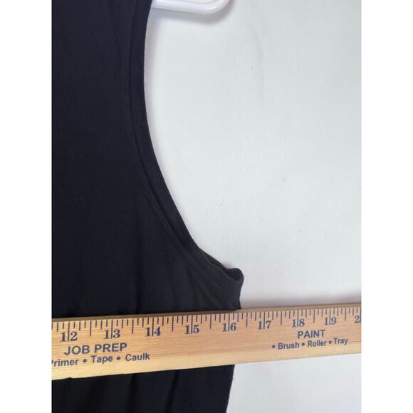 Prana Women's Size Med Black Pull On Midi Sleeveless Athleisure Summer Dress - Picture 4 of 10